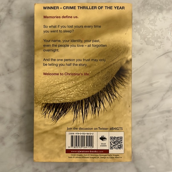 Before I Go To Sleep Paperback Book - Picture 2 of 3